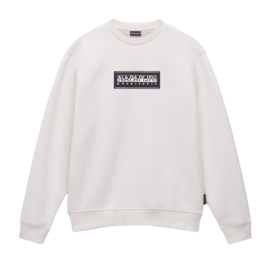 Jumper Napapijri Men Box Logo Crew White Whisper 25