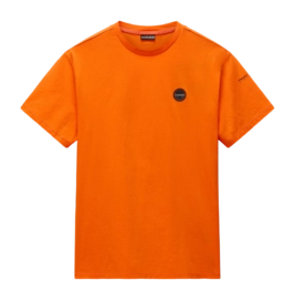 T-Shirt Napapijri Badge SS Herren Orange Red