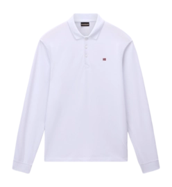 Polo Napapijri Homme Ealis LS Bright White