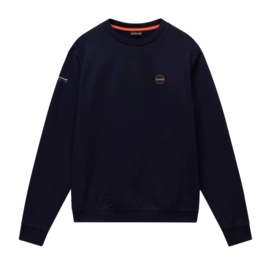 Pull Napapijri Men Badge Crew Summer Blu Marine