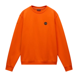 Pull Napapijri Men Badge Crew Summer Orange Red