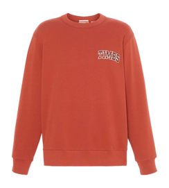 Jumper Timberland Front Timbs Graphic Crew Neck Sweatshirt Burnt Henna