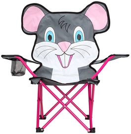 Campingstuhl Abbey Animal Comic Grau Weiß Rosa Fuchsia Blau