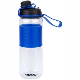 Wasserflasche Avento Twisted 0,6L Blau Schwarz Transparent