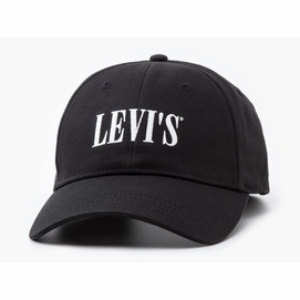 Pet Levi's Serif Logo Cap OV Regular Black