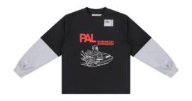 Langarmshirt PAL Sporting Goods River Rats Double Sleeve Herren Kaviar