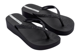 Flip Flops Ipanema Damen Anatomic Mesh Chic Plateau Black 96