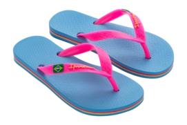 Slipper Ipanema Kids Classic Brasil Blue Pink 12
