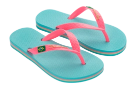 Slipper Ipanema Kids Classic Brasil Blue Pink 14