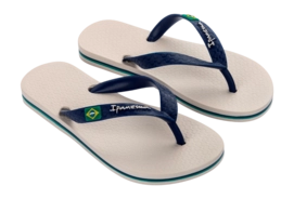 Slipper Ipanema Kids Classic Brasil Beige Blue 15