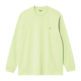 T-Shirt Manches Longues Carhartt WIP Unisexe L/S Chase Air Green / Gold