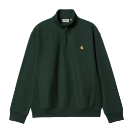 Sweatshirt Carhartt WIP Half Zip American Script Unisex Conifer