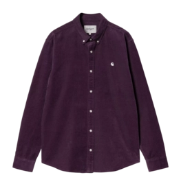 Hemd Carhartt WIP Unisex L/S Madison Fein Cord Huckleberry / Wax