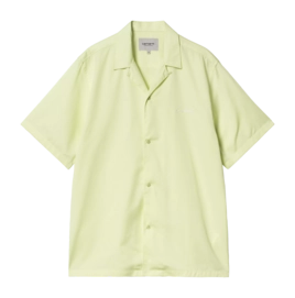 Chemise Carhartt WIP Unisexe S/S Delray Air Green / White