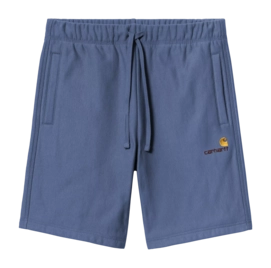Shorts Carhartt WIP Unisex American Script Sweat Blue Iris