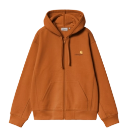 Jacke Carhartt WIP Unisex Hooded American Script Sienna