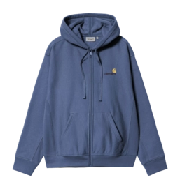 Jacke Carhartt WIP Unisex Hooded American Script Blue Iris