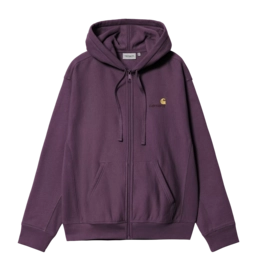 Jacket Carhartt WIP Unisex Hooded American Script Huckleberry
