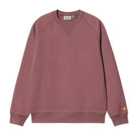 Sweatshirt Carhartt WIP Unisex Chase Dusky Pink / Gold