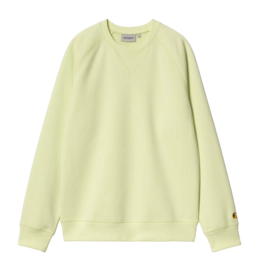 Sweatshirt Carhartt WIP Unisex Chase Air Grün / Gold
