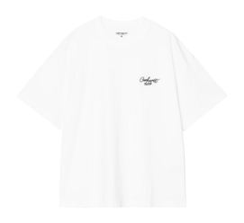 T-Shirt Carhartt WIP Unisex S/S Signature Script Weiß / Schwarz