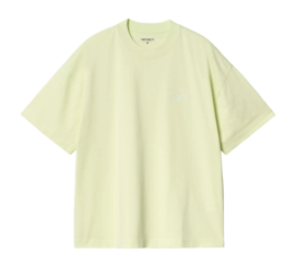 T-Shirt Carhartt WIP Unisex S/S Signature Script Air Grün / Weiß