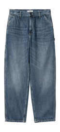 Pants Carhartt WIP Women Brandon Single Knee Blue Dark Used Wash