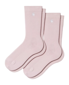 Socken Carhartt WIP Madison Unisex Air Pink / White (2er-Set)