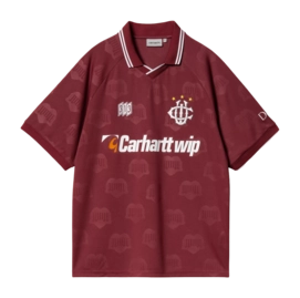 T-Shirt Carhartt WIP Unisex S/S Hartt's Football Heart Train Jacquard Mulberry