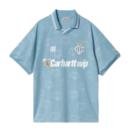 T-Shirt Carhartt WIP Unisex S/S Hartt's Football Heart Train Jacquard Bluebird