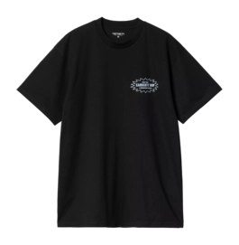 T-Shirt Carhartt WIP Unisex S/S Catalogue Schwarz / Bluebird