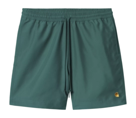 Swim Trunk Carhartt WIP Unisex Chase Rainforest / Gold