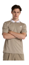 Polo New Balance Men Tournament Polo Arid Stone