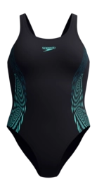 Badpak Speedo Women Eco+ Placement Muscleback Black Green
