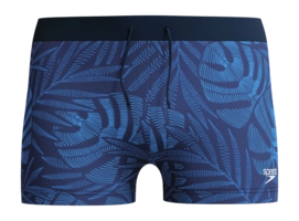 Badehose Speedo Eco Valmilton Leaf Aquashort Herren Navy Blue