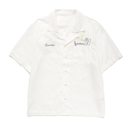 Shirt Service Works Unisex Light Twill Necessities Short Sleeve Off White