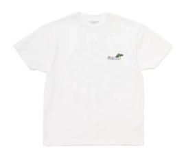 T-Shirt Sabbatical Vintage Unisex Dancing Shrooms White
