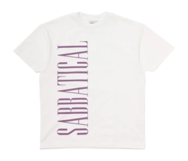 T-Shirt Sabbatical Vintage Unisex Sabbatical Logo White
