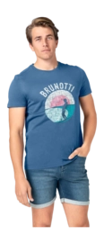 T-Shirt Brunotti Homme Tim-Print Night Blue