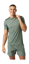 Tennis Shirt Björn Borg Men Ace Mesh Panel T-Shirt Agave Green