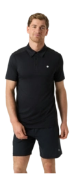 Tennispolo Björn Borg Men Ace Mesh Panel Polo Shirt Black Beauty