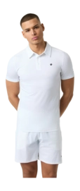 Tennispolo Björn Borg Men Ace Mesh Panel Polo Shirt Brilliant White