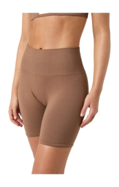 Leggings Björn Borg Women Studio Seamless Ribbed Shorts Acorn