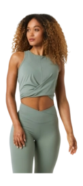 Tanktop Björn Borg Women Studio Cross Tank Top Agave Green