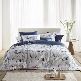 Bettwäsche De Witte Lietaer Montblanc Majolica Blue Baumwolle Satin