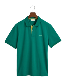 Polo GANT Men Reg Contrast Pique Ss Polo Deep Green 25