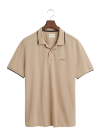Polo Shirt GANT Men Tipping Ss Pique Polo Shirt Shirt Dry Sand '25