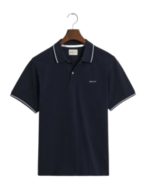 Polo Shirt GANT Men Tipping Ss Pique Polo Shirt Shirt Evening Blue '25