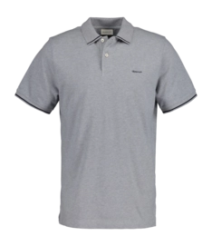 Polo Shirt GANT Men Tipping Ss Pique Polo Shirt Shirt Grey Melange '25