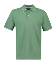 Polo Shirt Shirt GANT Men Tipping Ss Pique Polo Shirt Kalamata Green 25